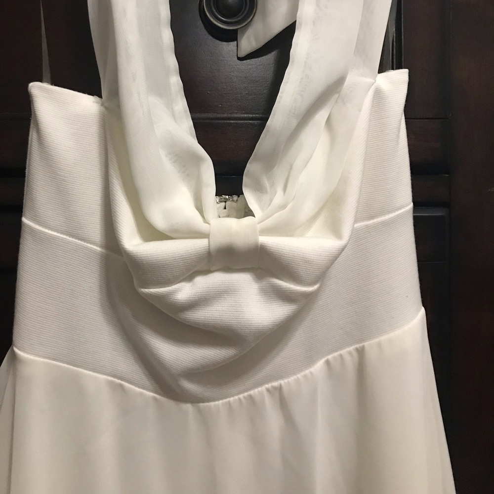 White cocktail dress